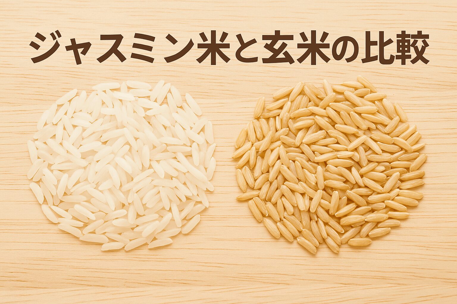 ジャスミン米　玄米　比較